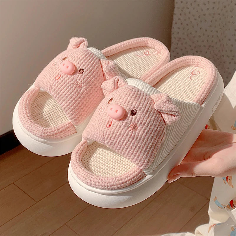 Cute Pig Slippers Unisex Home