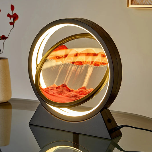 Light-up Sand Art Ring Lamp - Bedside/Aesthetic Gifts