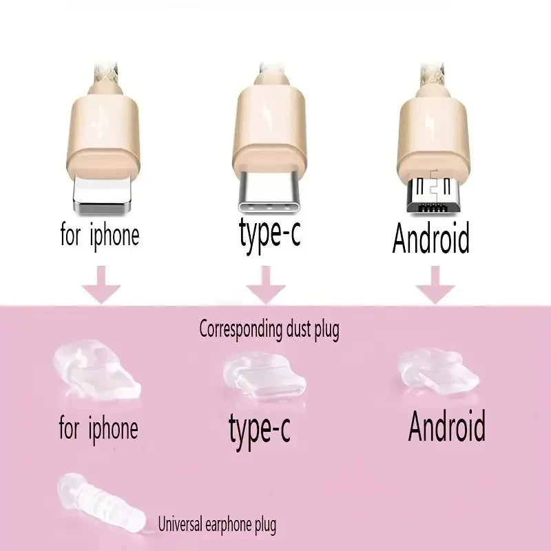 MINISO Kuromi Metal Phone Anti-Dust Plug For iPhone Samsung Xiaomi Huawei